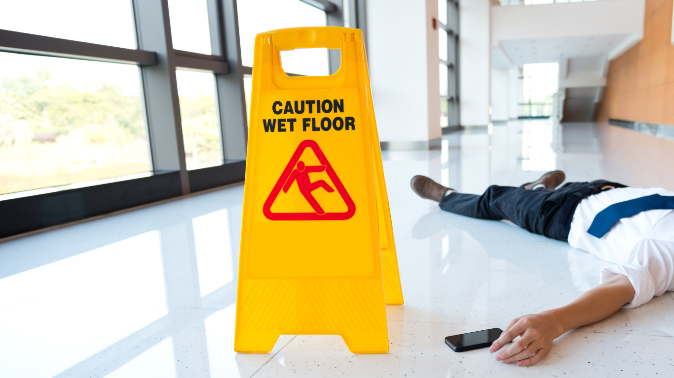 A workplace accident slip, trip and fall claims